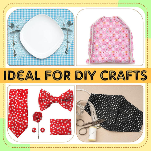 Macarrie 35 Pcs 100% Cotton Fabric Quilting Patchwork Fabric Fat Quarter for Sewing Quilting Squares Fabric Bundles Floral Printed Sewing Supplies...