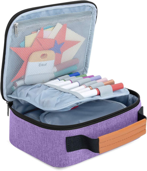 Yarwo Carrying Case Compatible with Cricut Easy Press Mini, Portable Tote Bag for Craft Tools and Accessories, Purple...