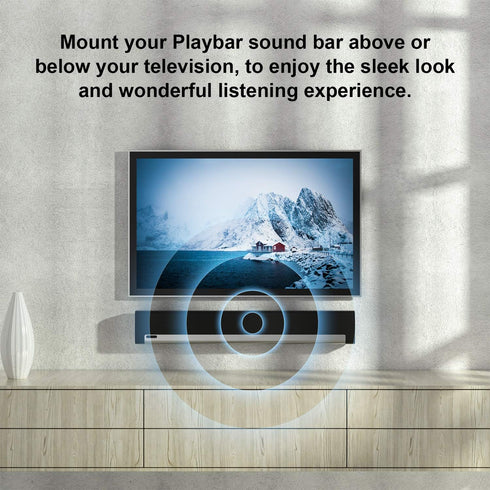 Wall Mount for Sonos Playbar Mounting Bracket Compatible with Sonos Playbar Soundbar TV Mount...