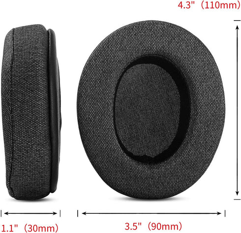 Replacement Ear Pads Cups Cushion Compatible with Corsair HS50 HS60 HS70 Pro Gaming Headset Headphones Earmuffs (Style 3)...