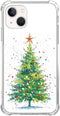 Watercolor Christmas Tree Case Compatible with iPhone 13, Winter Christmas Painting Case for iPhone 13, Unique TPU Protective Phone Case...