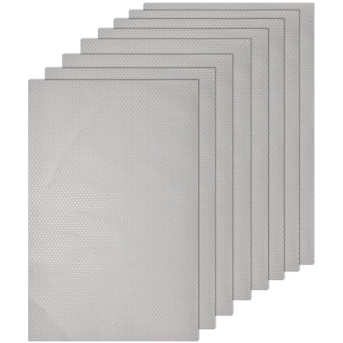 Nourished Essentials Refrigerator Liners - Set of 8 Non-Slip Fridge Liner Easy to Clean and Reusable - Moisture-Absorbing Refrigerator Mats to Kee...