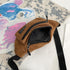 Corduroy Fanny Pack for Women Waist Bag Travel Crossbody Belt Bags Small Bum Purse Hiking Daypack for Running Workout...