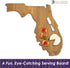 Totally Bamboo Florida State Shaped Serving & Cutting Board...