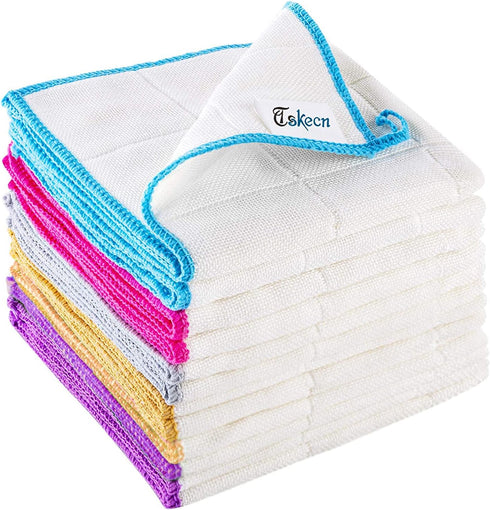 10-Piece Kitchen Dish Cloths Set, Reusable and Highly Absorbent Dishcloth Towels for Kitchens, Bathrooms and Cleaning Counters....