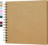 8 x 8 Inch Hardcover Kraft Blank Page DIY Scrapbook Photo Album, 40 Pages (20 Sheets) - Perfect for Wedding Anniversaries, Family Memories, and Sm...