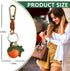 Leather Leaf Fruit Keychain Retro Accessories,Cute Keychains for Women Bag,Key Organizer,Charms,Purse Keyring Holder...