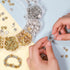 Incraftables 600pcs Spacer Beads for Bracelets Making (12 Gold & Silver Styles). Best Rondelle Spacer Beads for Jewelry Making Kit. Bulk Assorted ...