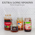 Cornucopia Brands Plastic Ice Cream Spoons Long-Handled (100-Pack); Bulk Clear Disposable Soda and Sundae Spoons w/Long Handles...