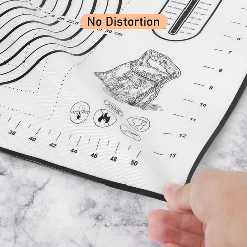 Silicone Baking Mat Extra Large, Pastry Mat with Measurement, Kitchen Counter Mat for Pie Crust, Pizza and Cookies - BPA Free Oven Liner/Kneading ...