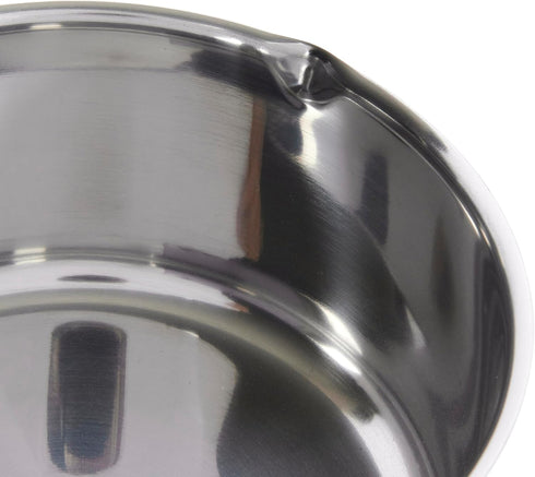 KitchenCraft Induction Milk Pan with Pouring Lip, Stainless Steel, 14 cm (6''), Silver...
