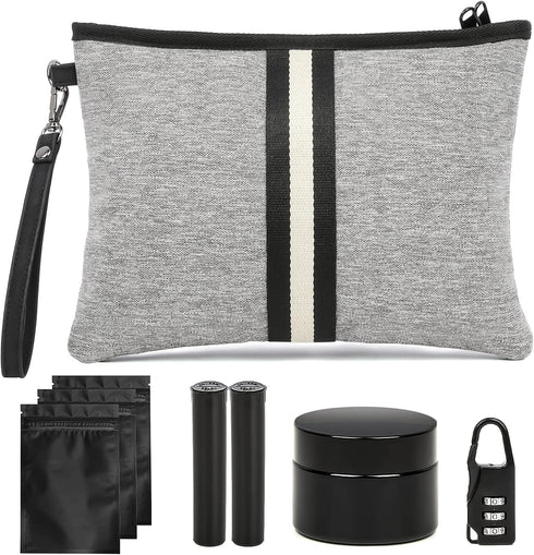 HOMEAL Smell Proof Bag,Smell Proof Pouch with Lock,Smell Proof Stash Box,Smell Proof Containers,Odor Proof Bag,Smell Proof Case,Odor Proof Pouch,N...