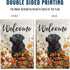Floral Black Lab Garden Flag Large Fall House Flag 28x40 Double Sided Orange Wildflower Labrador Dog Yard Flags for Outside Autumn Lawn Flags Welc...