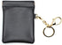 Leather Squeeze Coin Purse with Keychain Small Change Holder Slim Wallet Pouch Card Holder For Women & Men (Black)...