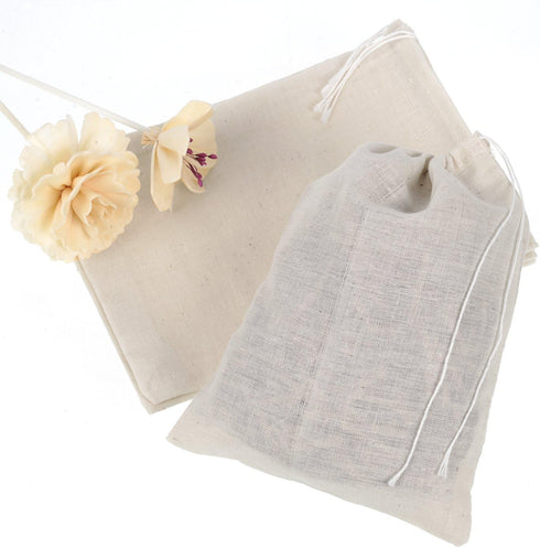 Pangda 30 Pack Muslin Drawstring Cotton Bags for Gifts (5 x 7 Inch)...