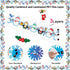 67ft Winter Christmas Bulletin Board Border Snowman Snowflake Bulletin Board Decorations Winter Penguin Borders Trim for Xmas Holiday Classroom Sc...