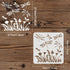 FINGERINSPIRE Dragonfly Flower Stencil 11.8x11.8inch Flying Dragonfly Painting Stencil Plant Wildflower Drawing Stencil, Reusable Art Craft Drawin...