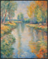 Posterizer 1 pcs- lake scene-nature-oil painting style 5-Landscape & Nature Art-Floral Botanical Art- Decor for Home & Office- unframed wall art...