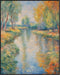 Posterizer 1 pcs- lake scene-nature-oil painting style 5-Landscape & Nature Art-Floral Botanical Art- Decor for Home & Office- unframed wall art...