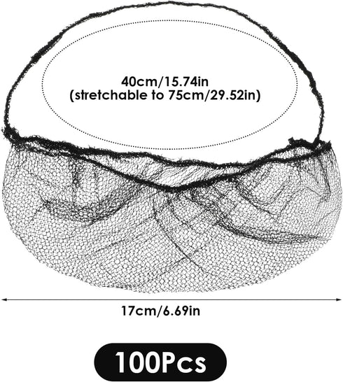 100 Pcs Beard Nets Food Service Beard Covers Beard Guards Black Comfortable Protective Beard Covers Beard Mask for Men Facial Hair...