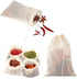 30pcs Spice Bags for Cooking, 6x4 Inch Reusable Cotton Drawstring Soup Bags Tea Filter Bags Cheesecloth Bags Muslin Bags for Cooking...