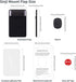 Sinjimoru Removable Cell Phone Wallet with Flap, Wireless Charging Compatible Cell Phone Card Holder for Back of Phone. Sinji Mount Flap Black......