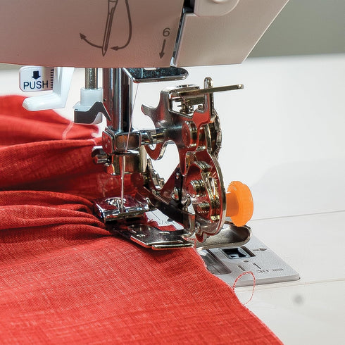 Singer 2500270 Sewing Machine Ruffler Attachment Presser Foot for Low-Shank Sewing Machines, Silver...