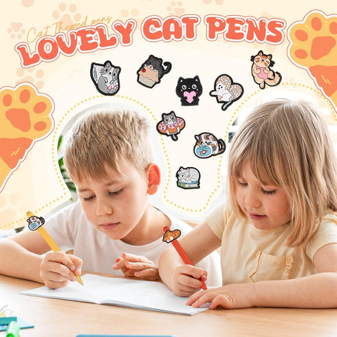 24 Pcs Cute Animal Pens Cartoon Pens Funny Pen Writing Kawaii Ballpoint Pens Retractable Black Ink Pens Birthday Party Gifts for Kids Students Off...