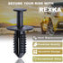 Rexka 25pcs Fender Liner Wheelhouse Liner Splash Shield Under Cover Bumper Cover Rivet Push Type Retainer Clip Fasteners for Mercedes Benz 124-990...