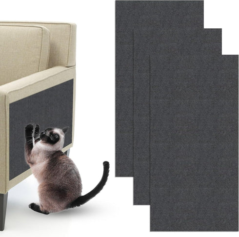 3Pcs Cat Scratcher, Cat Toys Multifunctional and Trimmable Cat Scratchers for Indoor Cats Pastable Wall Scratching Post, Cat Scratching Board Prot...