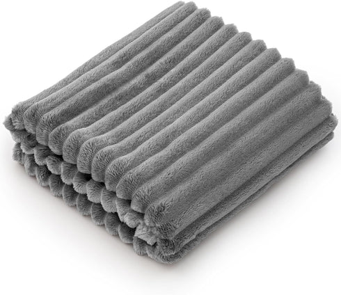 BEDELITE Baby Blankets for Boys Girls 30"x 40" - 3D Ribbed Jacquard Cute Fuzzy Fleece Blanket, Warm and Breathable Soft Cozy Infant Toddler Blanke...