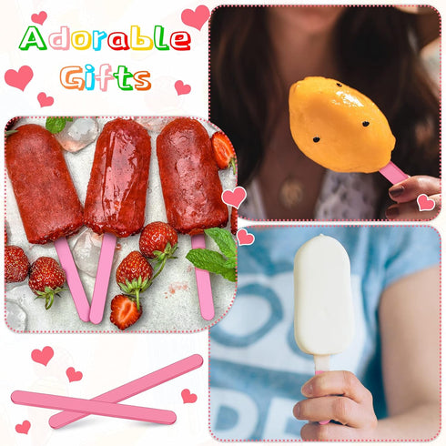 30 Pieces Acrylic Reusable Cakesicle Sticks Cake Pop Mold Mirror Ice Pop Sticks Ice Cream Cakesicle Mold for Home Cake Candy Gifts Party Craft (Pi...