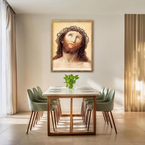 Posterizer 1 pcs-Head of Christ aesthetic stipple engraving poster-Religious Posters-Gifts for Christians -Decor for Church, Sunday School Classro...
