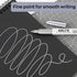 Silver Metallic Permanent Markers, 12 Pack Silver Metallic Marker Pens for Artist Illustration, Industrial Marking, DIY Crafts, Gift Card Making...