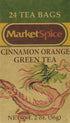 Market Spice Cinnamon Orange Green Tea - 24 Count...