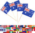 JBCD Australia Toothpick Flag Australian Mini Small Cupcake Topper Flags, 100pcs...