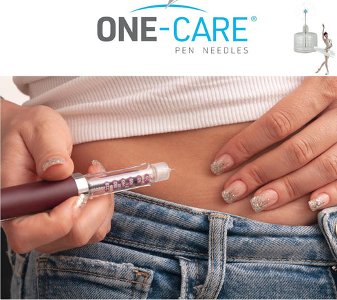 ONE-CARE Pen Tips 31G x 5/32’’ (4mm), Universal Fit, Optimal Skin-Contact for Comfort, Sterile, 100/bx...
