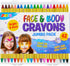 42PCS Face and Body Paint Crayons, Face Painting Kit Safe and Non-Toxic Ultimate Party Pack Including 14 Metallic Colors for Birthday Makeup Party...