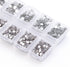 4200 Pack Clear Flat Back Rhinestones for Craft, Round Crystal Gems Stickers for Clothes, 1.5 mm - 4.8 mm, 6 Sizes...