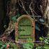 3Pcs Green Fairy Door Wooden Miniature Fairy Garden Doors Outdoor Mini Fairy Gnome House Accessories for Tree Trunk Ornaments Garden Miniatures,Ga...