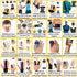 BodyMoves 2 Finger Splints Plus 10 Sleeves (12 pc Set, Aqua Blue)...