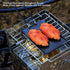 Grill Pan, Small Nonstick BBQ Grill Pan with Detachable Handle, 5.1 x 3.4 in Multipurpose BBQ Grilling Pan Steak Frying Pan Heating Evenly and Qui...