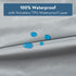 Waterproof Pack and Play Sheets Fitted 2 Pack, Compatible with Graco Pack n Play Sheets 38" X 26" Fits for Baby Playpen/Playard Mattress, Mini Cri...