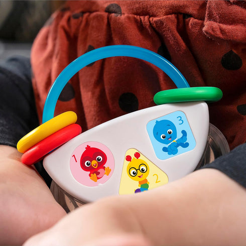 Baby Einstein Tiny Tambourine Musical Toy & Rattle, BPA Free, Take Along, Age 3 Months+...
