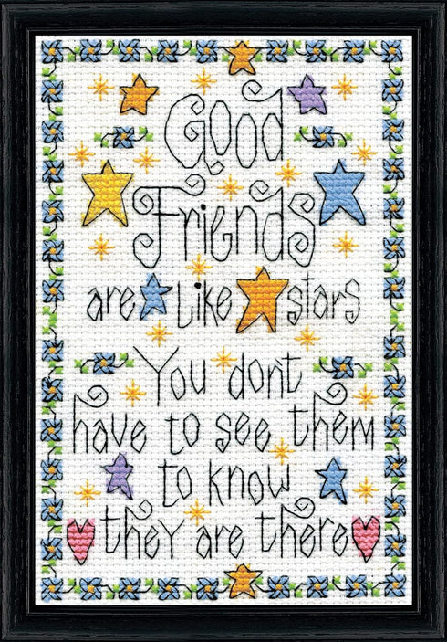Tobin Good Friends, 5 x 7'' Counted Cross Stitch Kit, Multicolour...