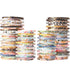YUBX Exrta Slim Washi Tape Set Random Patterns 80 Rolls+ Bundle Gold Foil Super Skinny Decorative Masking Tape Scrapbook Tape for DIY Craft Art Pr...