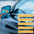 2 Pcs Universal Window Mirror Car Windshield Squeegee - Car Water Blade Water Wiper Shower Squeegee - Silicone Blue...