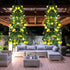 AirSun Artificial Morning Glory Flower Vines, 2pcs 15Feet Hanging Plants Silk Garland Fake Green Plant Home Garden Wall Fence Indoor Outdoor Weddi...