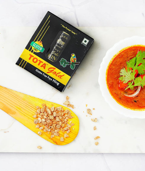 Tota Gold 100% Pure Asafoetida Granules | Natural and Vegan Gluten Free Indian Spice -7gm Hing Asafetida spice | Best Heeng for Garlic and Onion S...