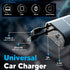 Retractable Car Charger, 4 in 1 Retractable Car Charger 66W with Cord 2.6ft, USB C Car Charger, Retractable Cables and USB Car Charger Adapter Com...